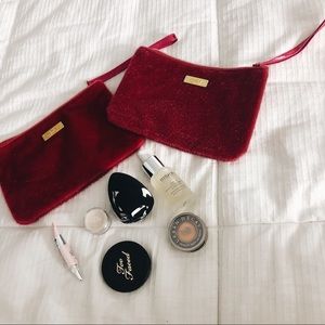 2 Makeup bags w/ items